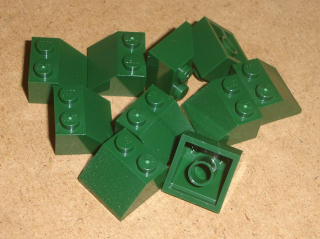 Lego 303290-X (3039) šikmá, střecha 45 2x2 10 ks POUŽITÉ