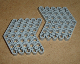 Lego 520095-X (32348) technic rameno 1x7 10 ks POUŽITÉ