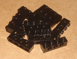 Lego 506750-X (3701) technic kostka 1x4 10 ks POUŽITÉ