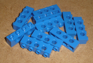 Lego 506755-X (3701) technic kostka 1x4 10 ks POUŽITÉ