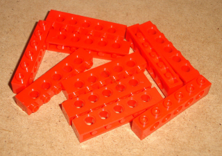 Lego 506905-X (3894) technic kostka 1x6 10 ks POUŽITÉ
