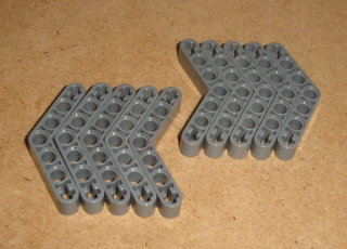 Lego 520075-X (32348) technic rameno 1x7 10 ks POUŽITÉ