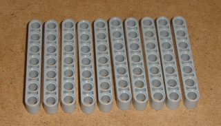 Lego 522480-X (32524) technic rameno 1x7 10 ks POUŽITÉ
