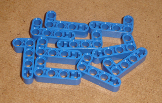 Lego 520500-X (32140) technic rameno 2x4 10 ks POUŽITÉ