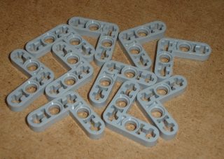 Lego 520810-X (32056) technic rameno 3x3 10 ks POUŽITÉ