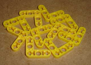 Lego 520870-X (32056) technic rameno 3x3 10 ks POUŽITÉ