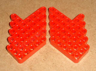 Lego 520750-X (32526) technic rameno 3x5 10 ks POUŽITÉ