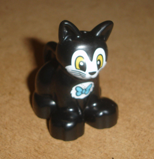 Lego Duplo D00148 (17865pb04) kočka černá 1 ks POUŽITÉ