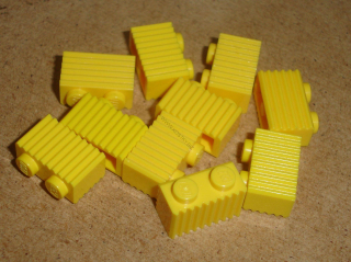 Lego 151725-X (2877) kostky žebrované 10 ks POUŽITÉ