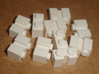 Lego 151575-X (4216) kostky speciální s drážkou 10 ks POUŽITÉ