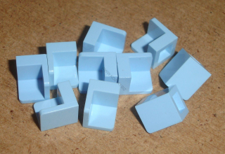 Lego 605010-X (6231) panel 1x1x1 roh 10 ks POUŽITÉ