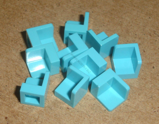 Lego 605070-X (6231) panel 1x1x1 roh 10 ks POUŽITÉ