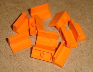 Lego 605200-X (4865, 4865b) panel 1x2x1 10 ks POUŽITÉ