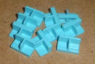 Lego 605535-X (93095) panel 1x2x1 10 ks POUŽITÉ