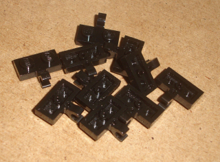 Lego 250314-6X (11476) destička speciální 1x2, klip 10 ks POUŽITÉ