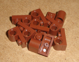 Lego 258170-X (11458) destička speciální 1x2 10 ks POUŽITÉ