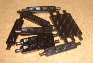 Lego 258940-X (2926) destička speciální 1x4, náprava malý pin 10 ks POUŽITÉ