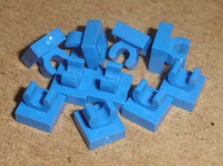 Lego 265120-X (15712) destička hladká speciální 1x1 s klipem 10 ks POUŽITÉ