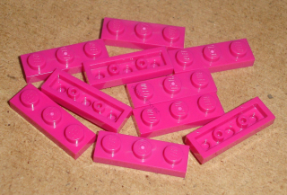 Lego 200840-X (3623) destička, podložka 1x3 10 ks POUŽITÉ
