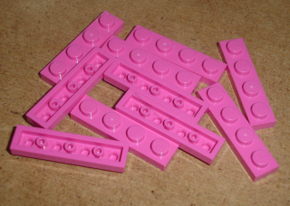 Lego 201005-X (3710) destička, podložka 1x4 10 ks POUŽITÉ