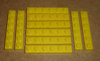 Lego 201455-X (3666) destička, podložka 1x6 10 ks POUŽITÉ