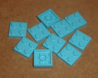 Lego 202050-X (3022) destička, podložka 2x2 10 ks POUŽITÉ