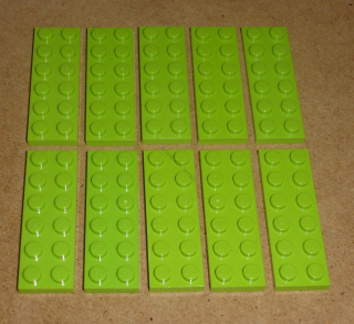 Lego 202925-X (3795) destička, podložka 2x6 10 ks POUŽITÉ