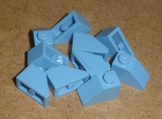 Lego 302225-X (3040) šikmá, střecha 45 2x1 10 ks POUŽITÉ
