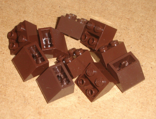 Lego 310820-X (3660) šikmá, inverted 45 2x2 10 ks POUŽITÉ