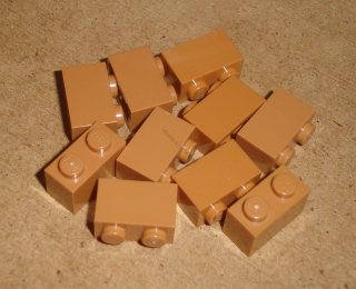 Lego 100890-X (3004) kostka 1x2 10 ks POUŽITÉ
