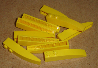Lego 701295-X (42022) šikmá, zakulacená 6x1 10 ks POUŽITÉ