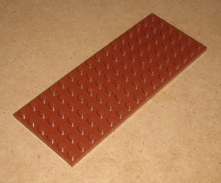 Lego 205655 (3027) destička, podložka 6x16 red. hnědá 1 ks POUŽITÉ