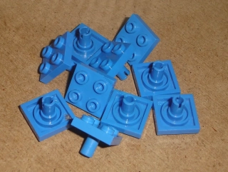 Lego 259745-X (2476) destička speciální 2x2, s pinem 10 ks POUŽITÉ