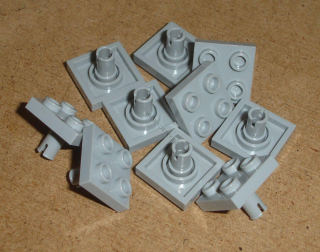 Lego 259775-X (2476) destička speciální 2x2, s pinem 10 ks POUŽITÉ