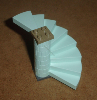 Lego 943683 (40243c02) točité schodiště (8 schodů) POUŽITÉ