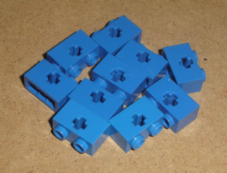 Lego 506220-X (32064, 32064a) technic kostka 1x2 10 ks POUŽITÉ