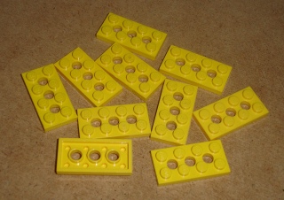 Lego 541205-X (3709b) technic deska 2x4 10 ks POUŽITÉ