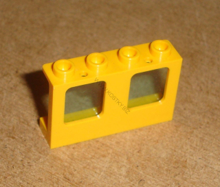 Lego 400722-3 (61345, 60601) okno 1x4x2 letadlo se sklem POUŽITÉ