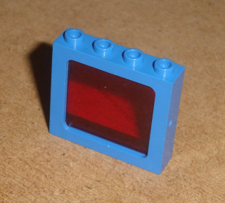 Lego 400747-4 (4033, 3855) okno 1x4x3 vlakové se sklem 1 ks POUŽITÉ