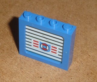 Lego 400754-2 (6556) okno 1x4x3 vlakové se sklem 1 ks POUŽITÉ