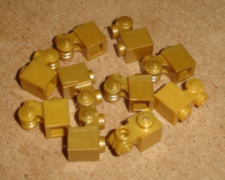 Lego 150465-X (20310) speciální kostka dekorativní 1x1 10 ks POUŽITÉ