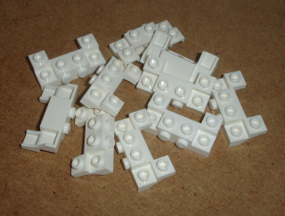Lego 153610-X (14520) části aut 10 ks POUŽITÉ