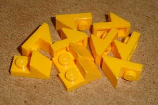Lego 300373-X (92946) šikmá, střecha 45 2x1 speciální 10 ks POUŽITÉ