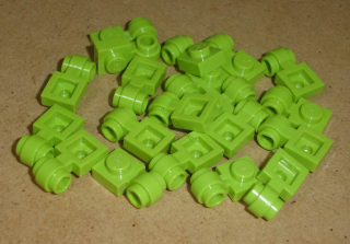 Lego 250149-X (4081b) destička speciální 1x1 s klipem 20 ks POUŽITÉ