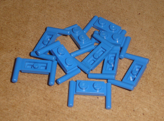 Lego 257240-X (3839b) destička speciální 1x2, tyče (držáky) 20 ks POUŽITÉ