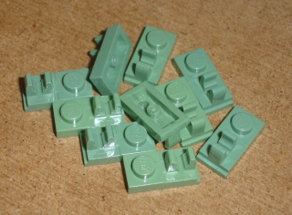 Lego 250318-X (92280) destička speciální 1x2, klip 10 ks POUŽITÉ