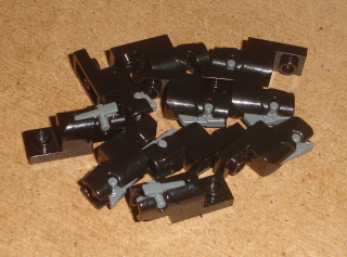 Lego 938084-X (15403c01, 15392) destička speciální 1x2 se zbraní a zásobníkem 10 ks POUŽITÉ