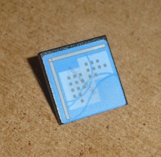 Lego 939176 (30258pb018) značka s potiskem (monitor) 1 ks POUŽITÉ