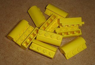 Lego 719845-X (6081) nárazníky, zakulacené 10 ks POUŽITÉ