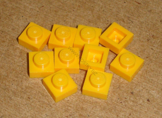 Lego 200020-X (3024) destička, podložka 1x1 10 ks POUŽITÉ